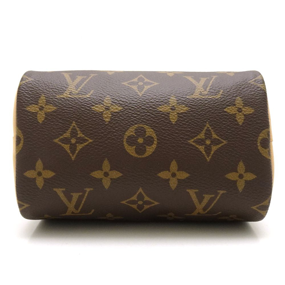 Louis Vuitton Monogram Nano Speedy Brown Mini Bag Diagonal Hanging