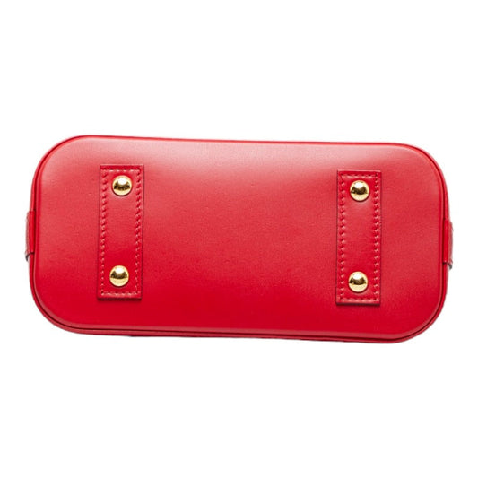 Louis Vuitton Monogram Denim Alma BB Shoulder Bag Blue Red