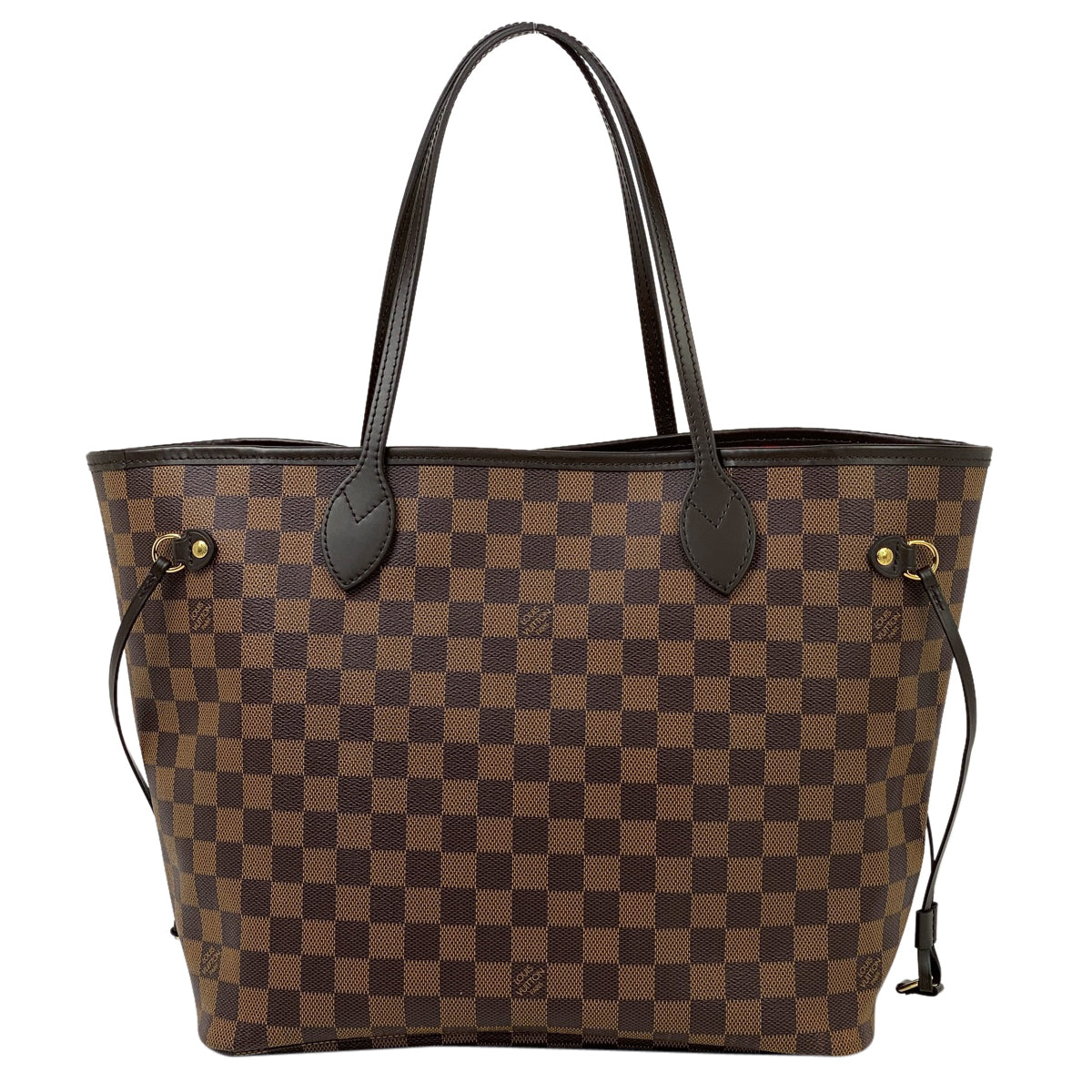 Louis Vuitton Neverfull MM Handbag Tote Bag Damier Brown