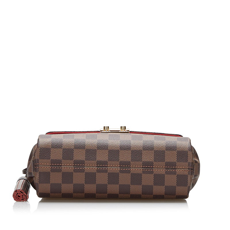 Louis Vuitton Damier Croisette PM Shoulder Bag Brown