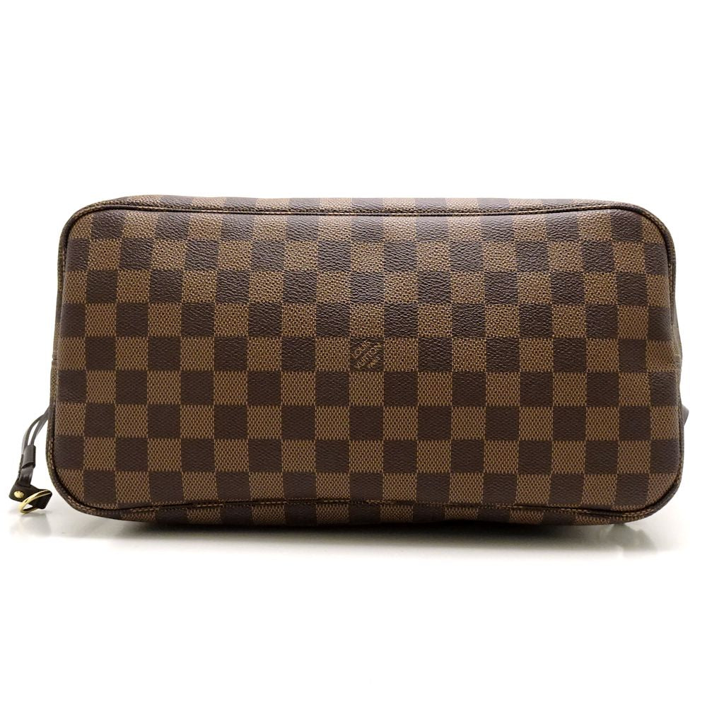 Louis Vuitton Damier Neverfull MM Ebene Tote Bag Brown