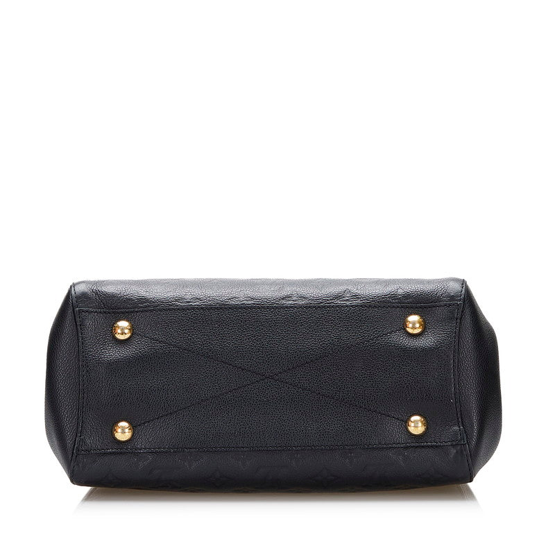 Louis Vuitton Emprene Montaigne MM Shoulder Bag Noir Black