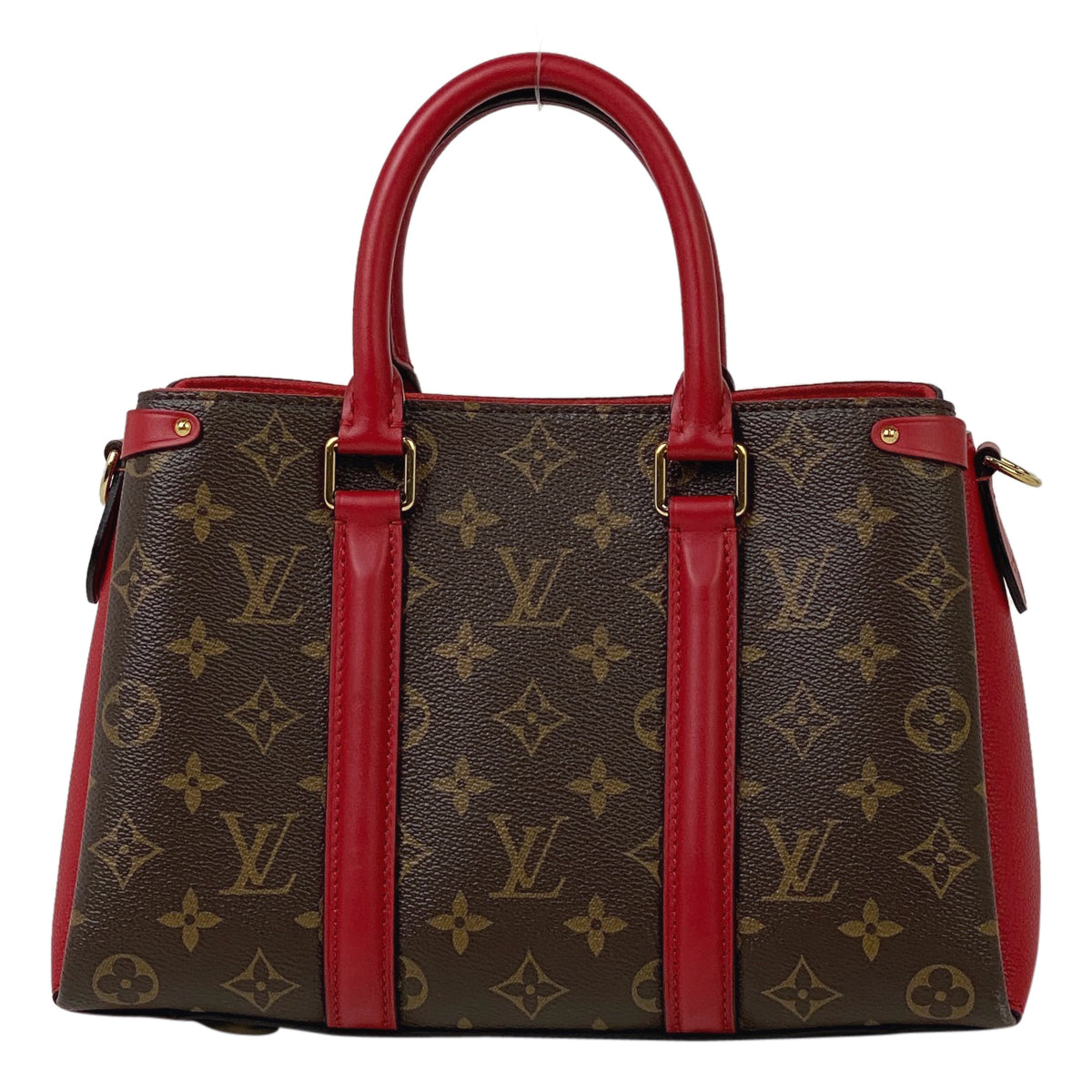 Louis Vuitton Soufflot NV BB Shoulder Bag Monogram Cerise Red