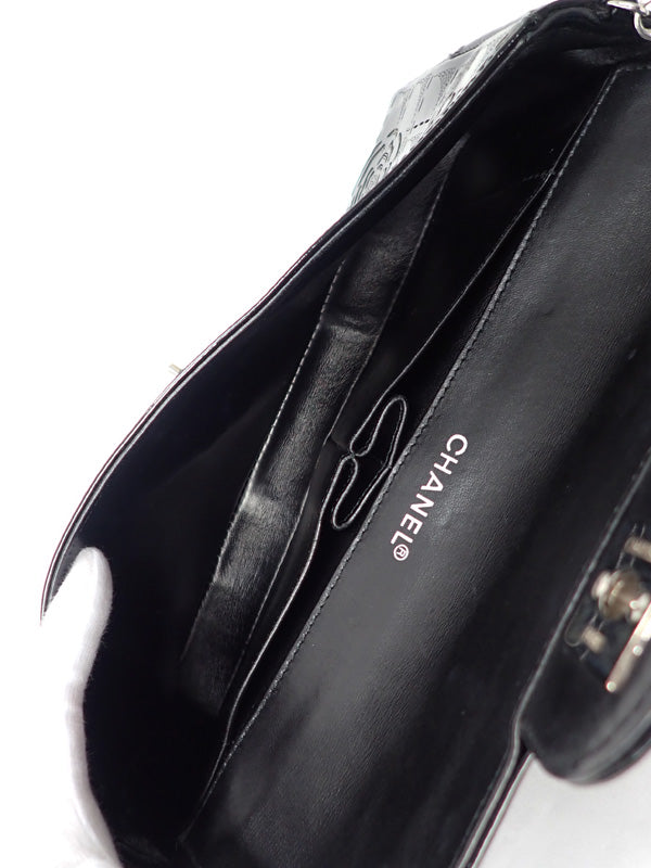 Chanel Camellia Chain Shoulder Bag Black
