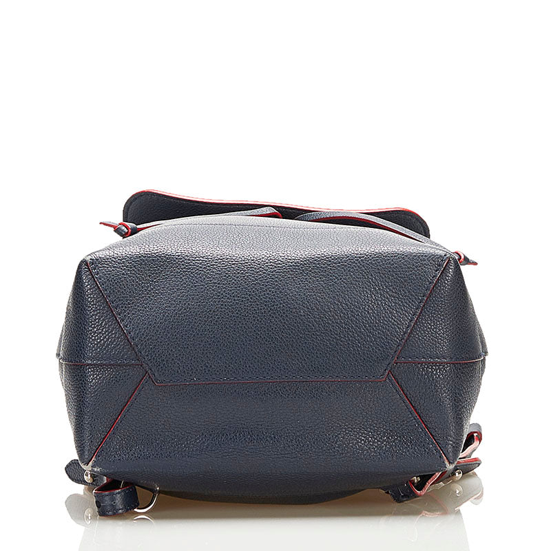 Louis Vuitton Lock Me Backpack Rucksack Marine Rouge Navy