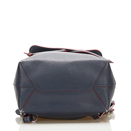 Louis Vuitton Lock Me Backpack Rucksack Marine Rouge Navy
