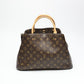 Louis Vuitton Montaigne MM Monogram Handbag Brown
