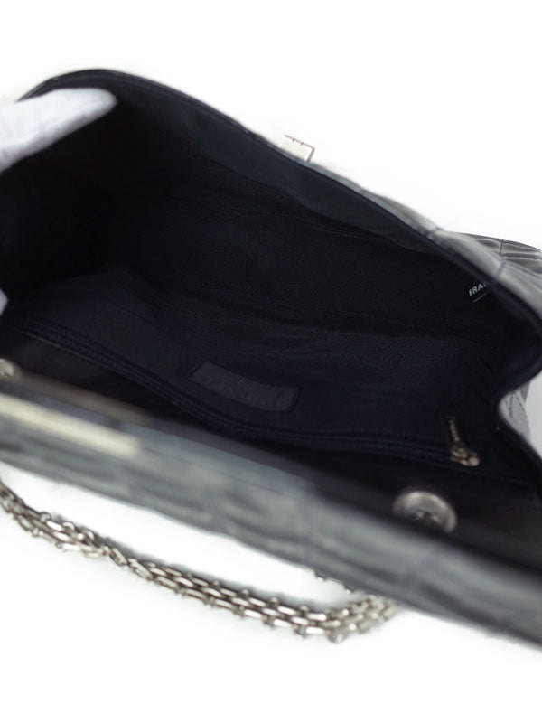 Chanel Chocolate Bar Chain Shoulder Bag Black