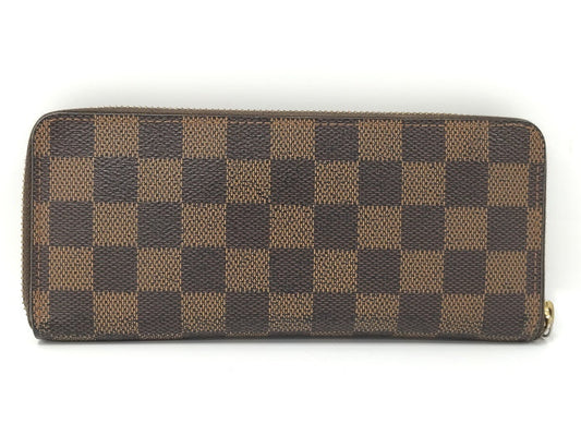 Louis Vuitton Portefeuille Clemence Round Zipper Long Wallet Damier Cerise