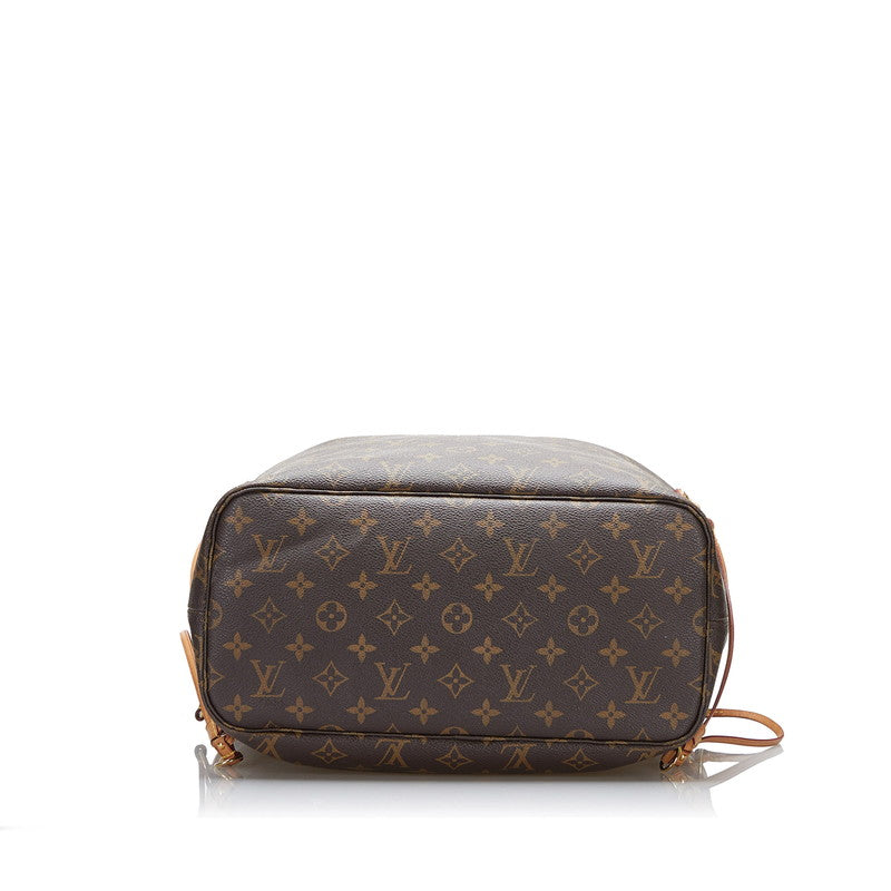 Louis Vuitton Monogram Neverfull MM Tote Bag Shoulder Bag Brown