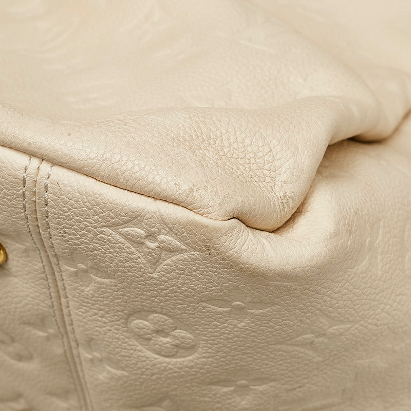 Louis Vuitton Empreinte Artsy MM Shoulder Bag Neige Beige
