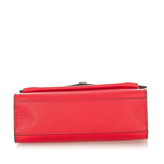 Louis Vuitton My Lock Me BB Leather Shoulder Bag Red