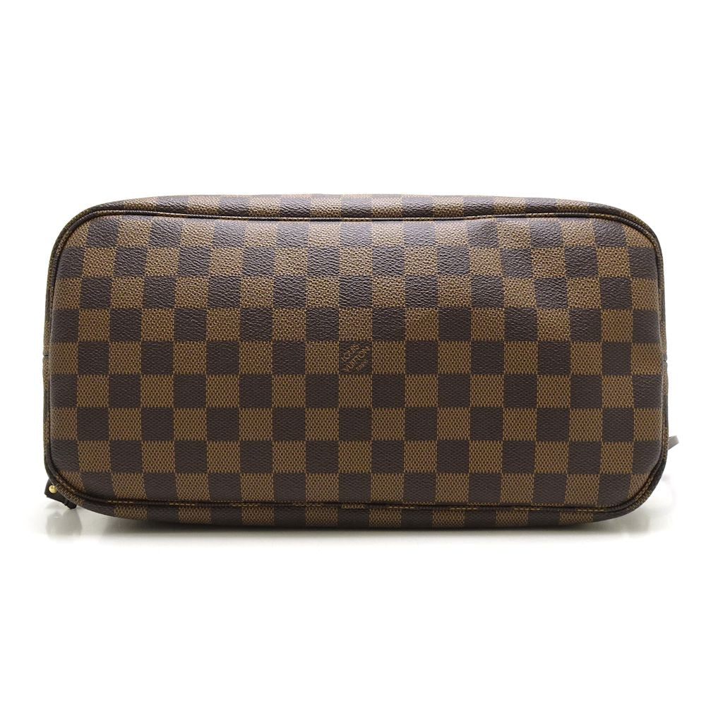 Louis Vuitton Damier Neverfull MM Ebene Tote Bag Brown