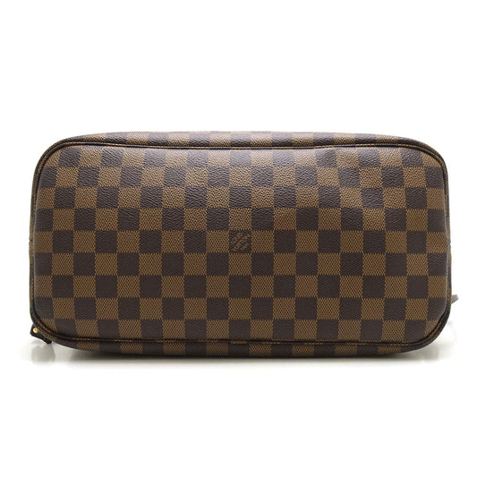 Louis Vuitton Damier Neverfull MM Ebene Tote Bag Brown