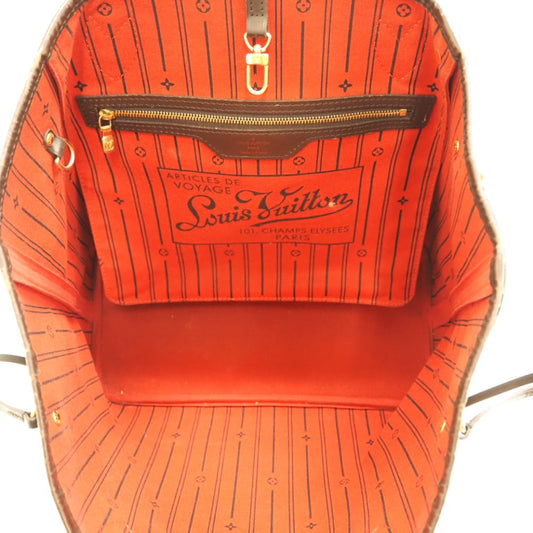 Louis Vuitton Neverfull MM Damier Handbag Brown