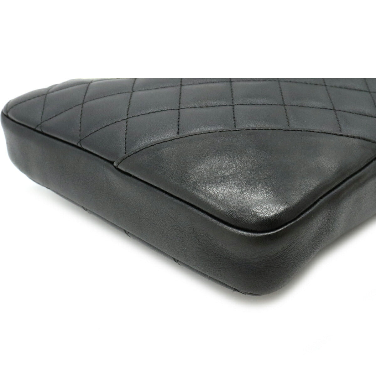 Chanel Coco Mark Pochette Shoulder Bag Crossbody Black White