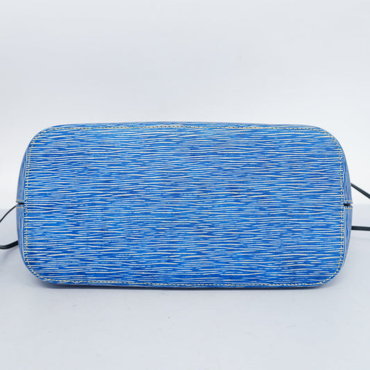 Louis Vuitton Tote Bag Epi Denim Neverfull MM Denim Blue