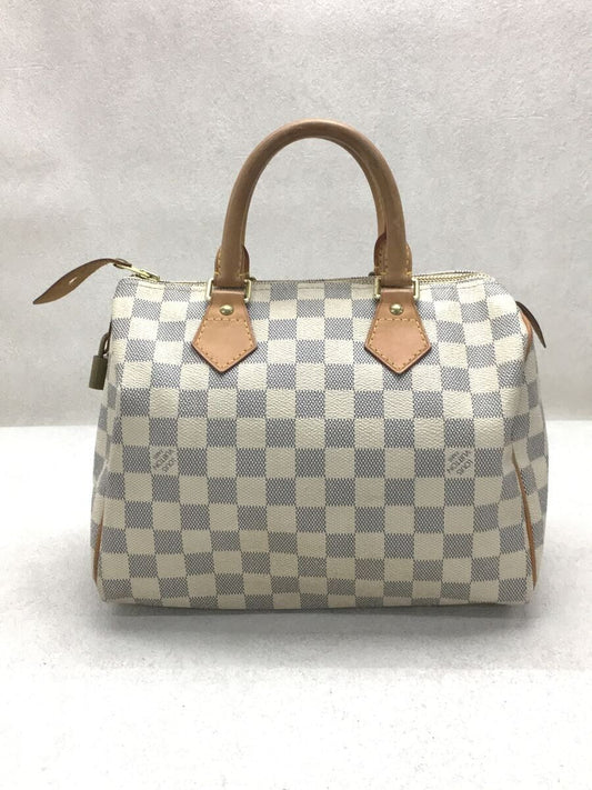 Louis Vuitton Speedy Handbag Damier Azur White