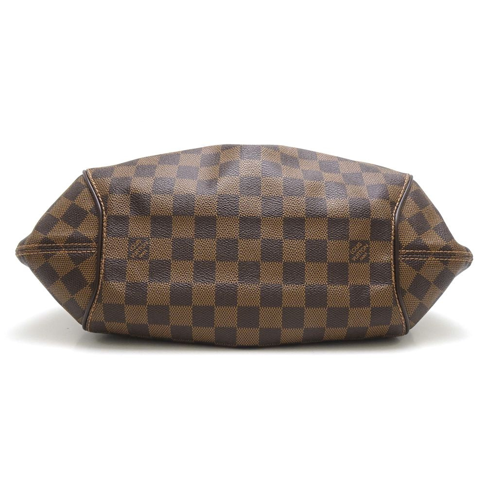 Louis Vuitton  Damier Sistine PM Ebene Handbag Brown