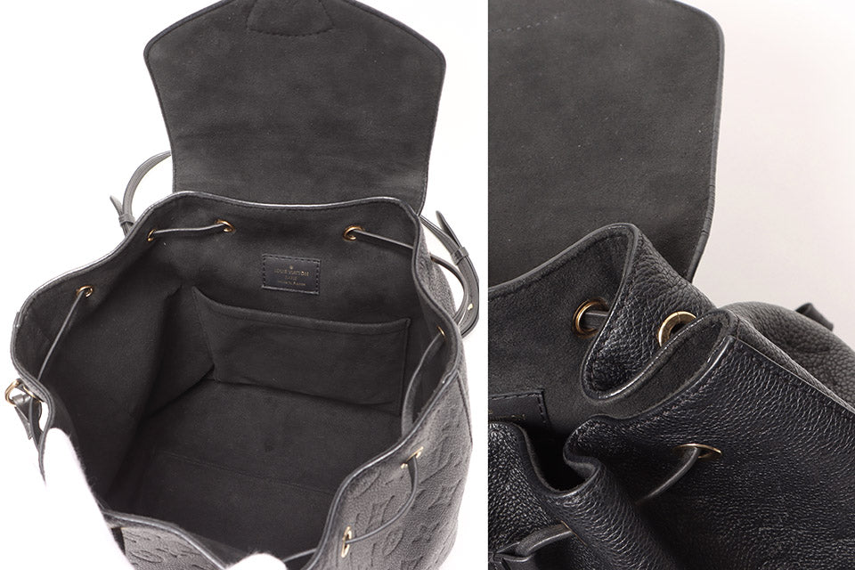 Louis Vuitton Amplant Montsouris PM Backpack Leather Black