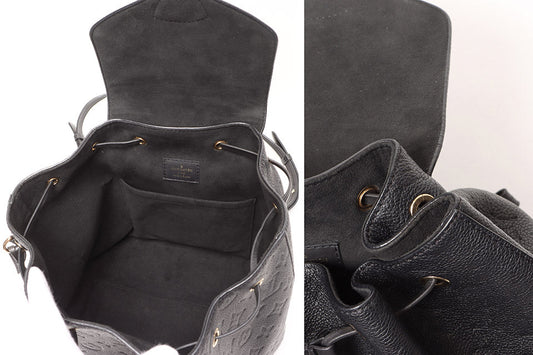 Louis Vuitton Amplant Montsouris PM Backpack Leather Black