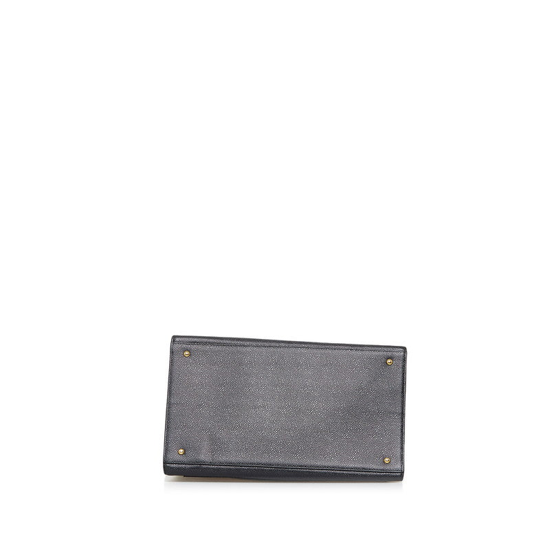 Chanel Coco Mark Tote Bag Shoulder Bag Black