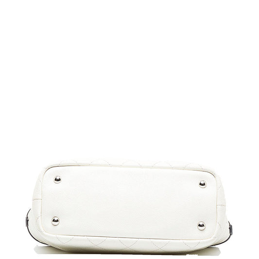 Chanel Coco Mark Tote Bag Shoulder Bag White