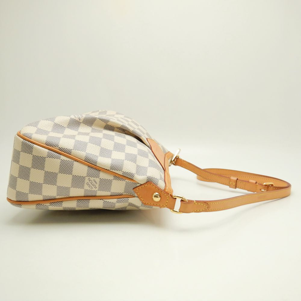 Louis Vuitton Damier Azur Siracusa PM Diagonal Shoulder White