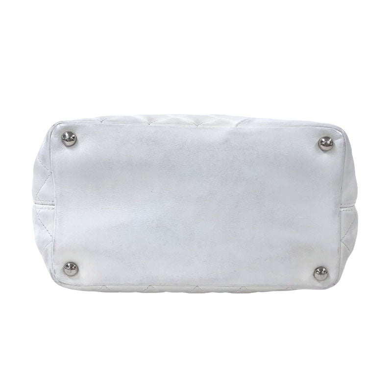 Chanel Cambon Line Medium Tote Bag White