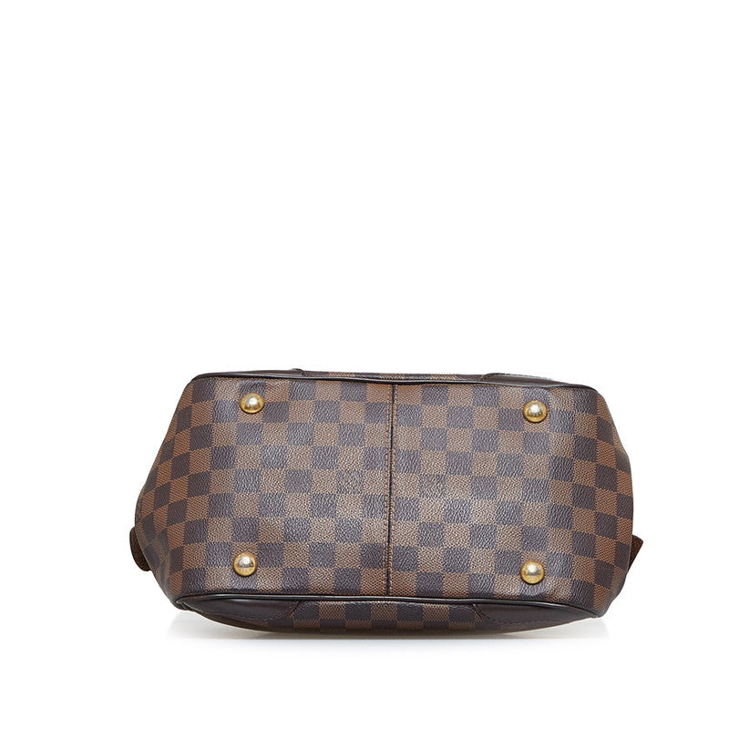 Louis Vuitton Damier Verona PM Handbag Brown Pvc Leather