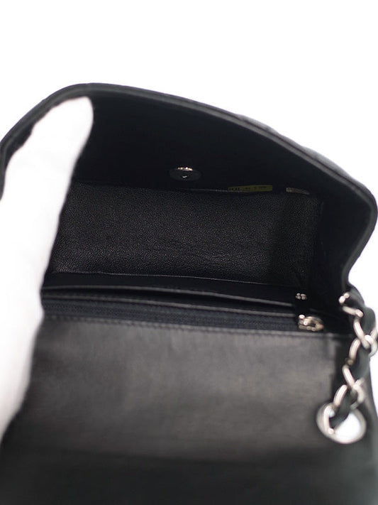 Chanel Mini Matelasse Chain Shoulder Bag Black