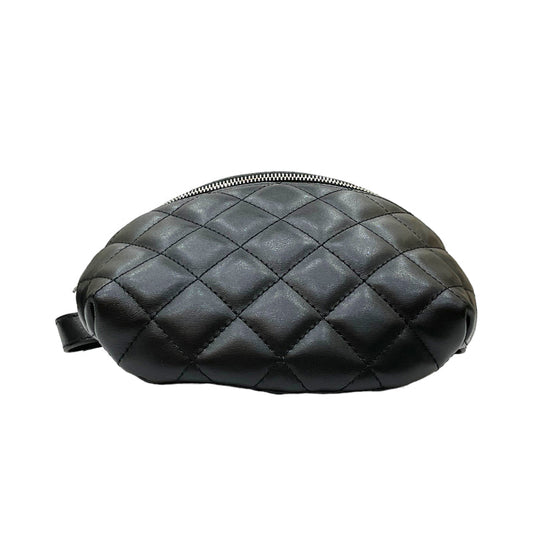 Chanel Waist Bag Silver Hardware Body Bag Black
