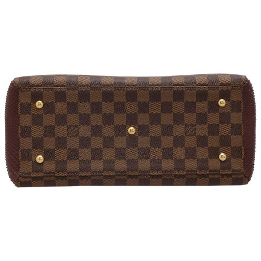 Louis Vuitton Handbag Damier Ebene Normandy Python