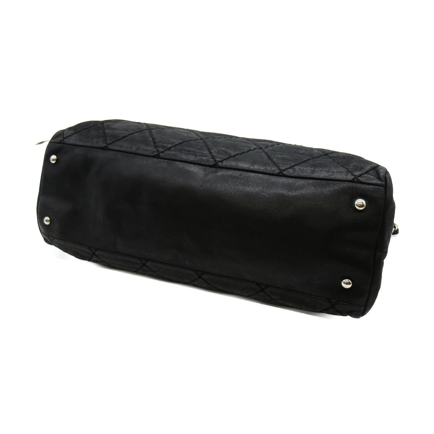 Chanel Shoulder Bag Leather Black