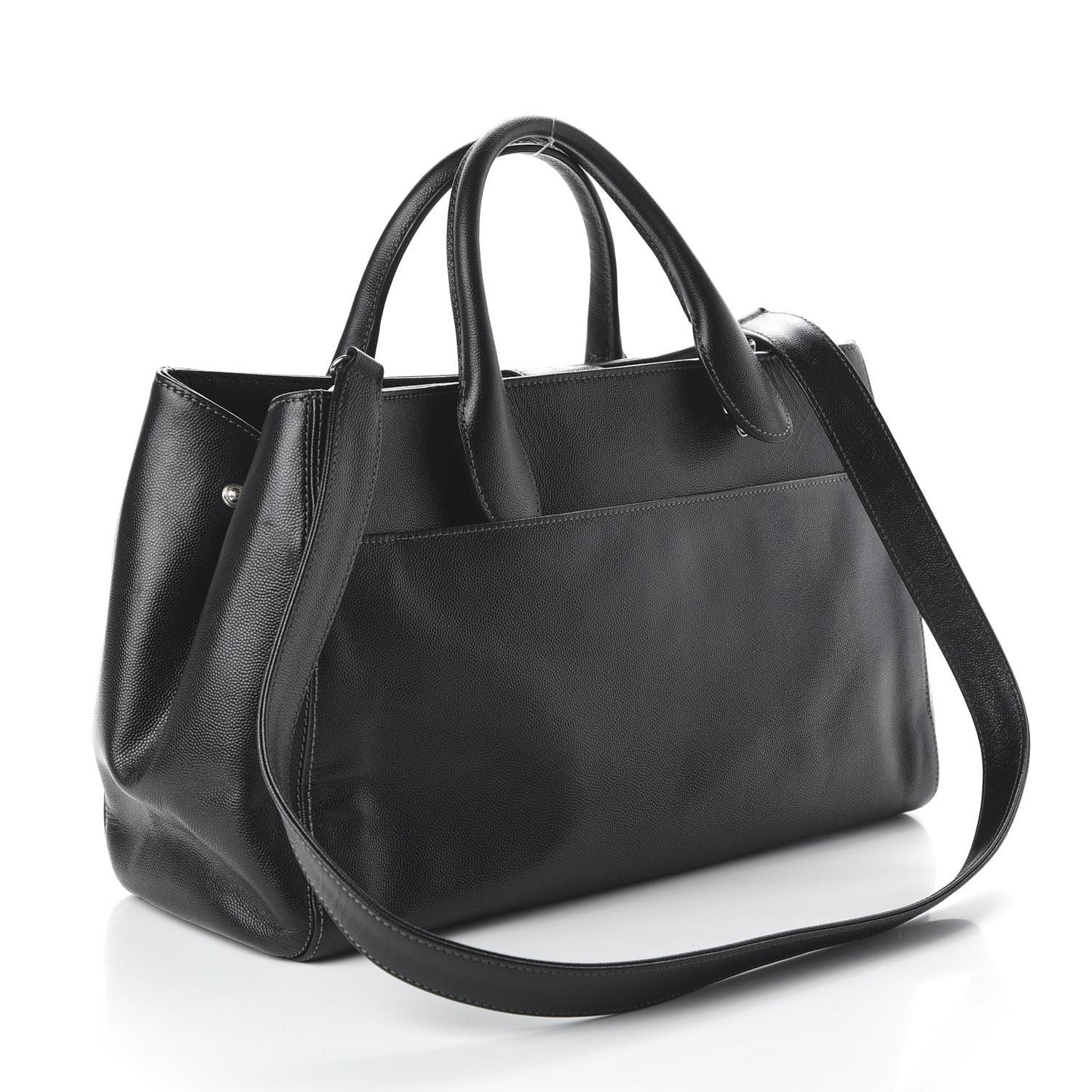 Chanel Caviar Cerf Executive Shopper Tote Black