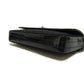 Chanel Chain Shoulder Bag Cotton Enamel Black