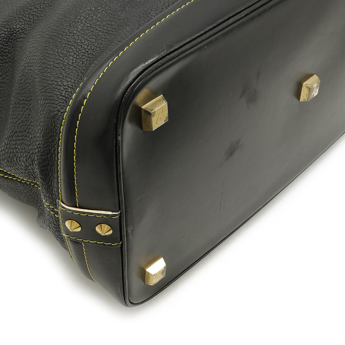 Louis Vuitton Suhari Lockit GM Shoulder Bag Leather Noir Black Black Gold Hardware