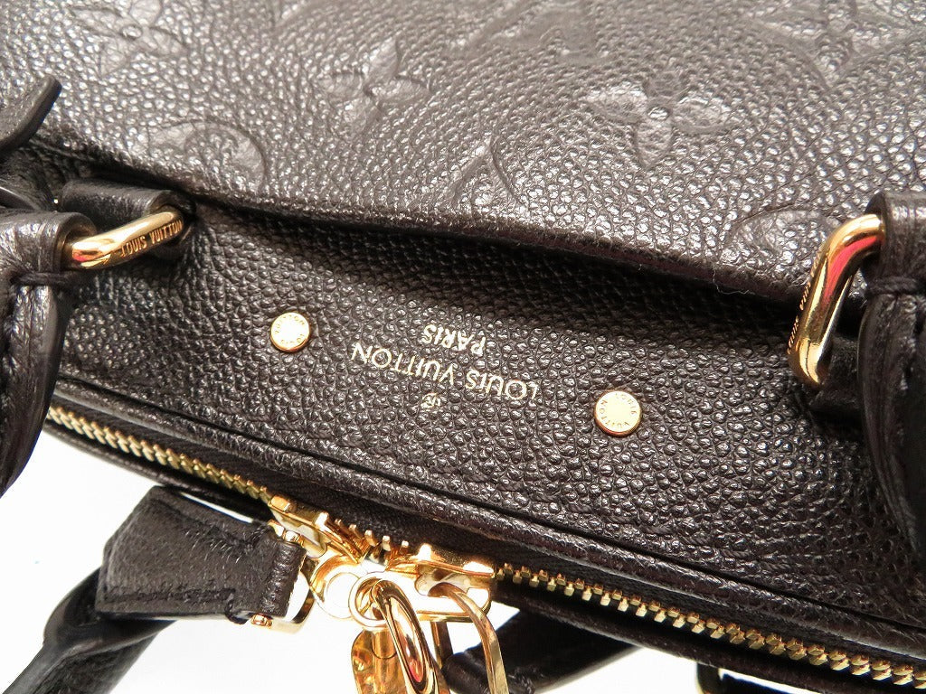 Louis Vuitton Monogram Empreinte Speedy Bandouliere 20 HandBag Black