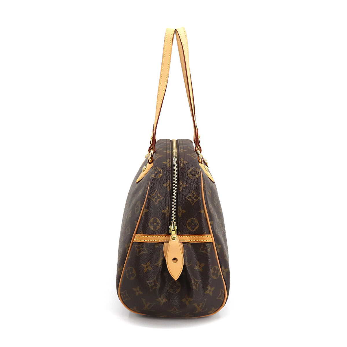 Louis Vuitton Monogram Montorgueil GM Shoulder Bag Brown Gold Hardware