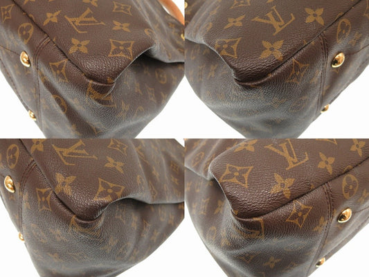 Louis Vuitton Monogram Artsy MM Shoulder Bag Brown
