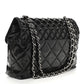 Chanel Vinyl Quilted In The Business Flap Bag Black