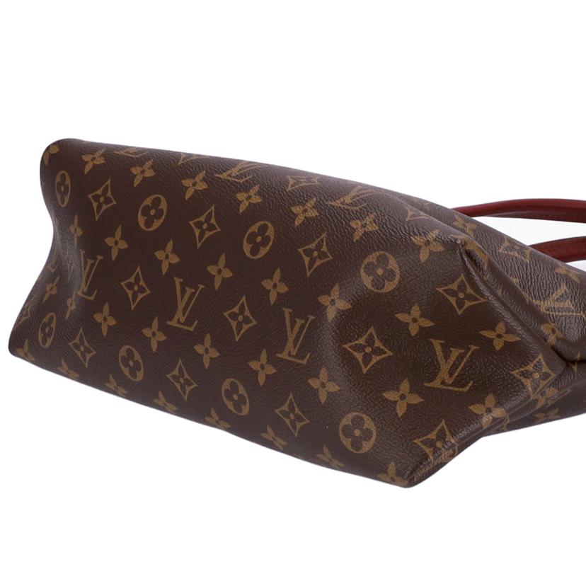Louis Vuitton Flower Zipped Tote MM Monogram Bordeaux Red