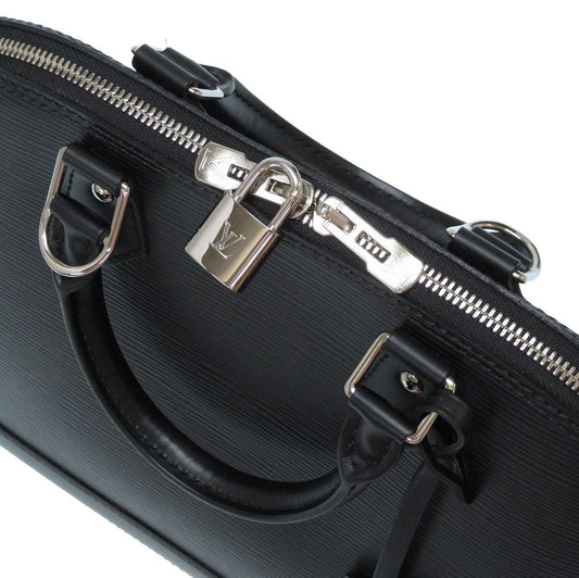 Louis Vuitton Epi Alma PM Handbag Noir Black