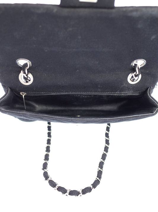 Chanel V Stitch Chain Shoulder Bag Black