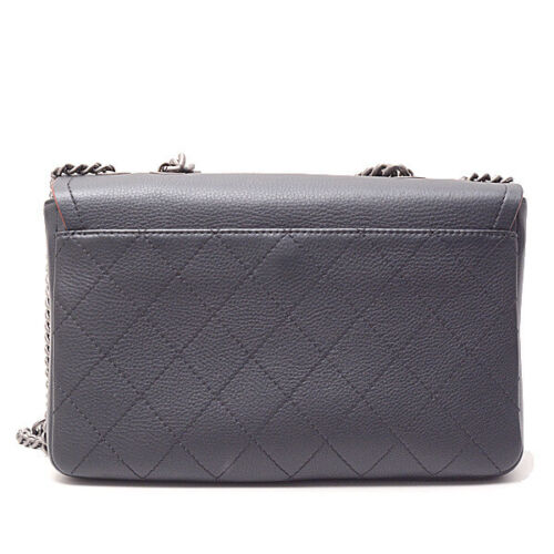Chanel Bag Chain Shoulder Matelasse Leather Navy