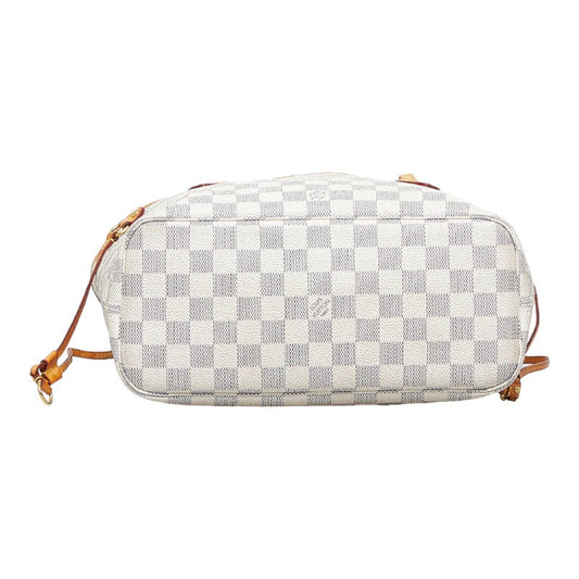 Louis Vuitton Damier Azur Neverfull PM Tote Bag White