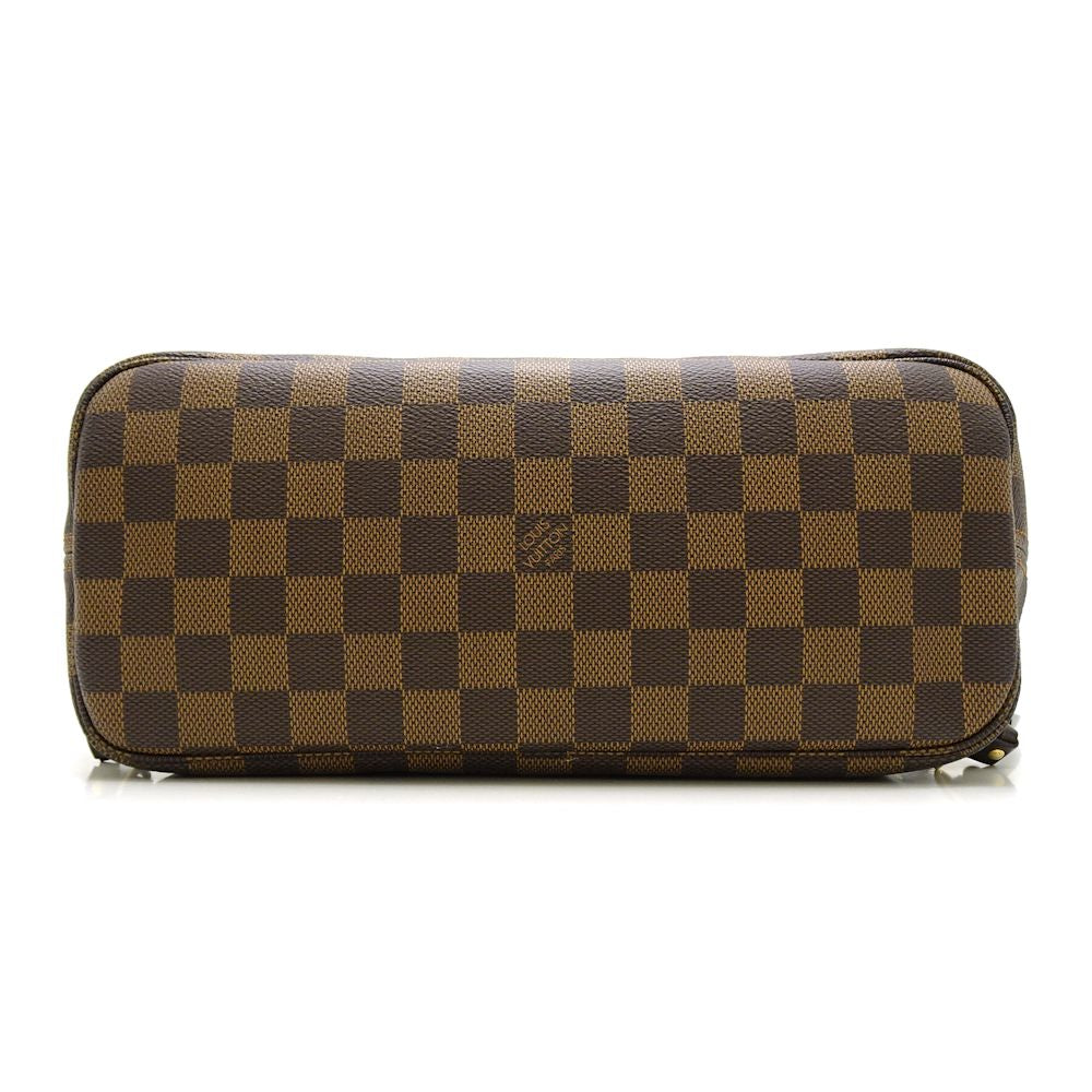 Louis Vuitton Damier Neverfull PM Ebene Tote Bag Brown