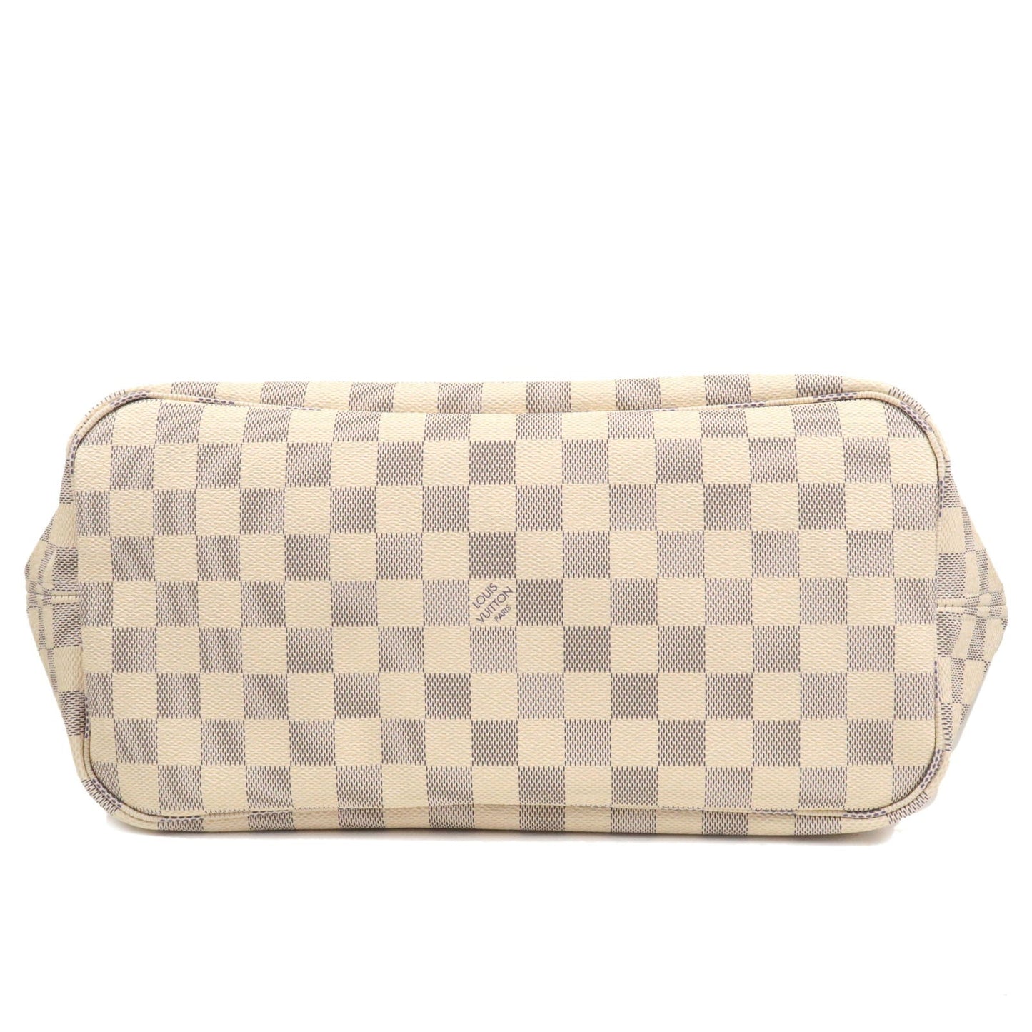 Louis Vuitton Damier Azur Neverfull MM Tote Bag Rose Ballerine