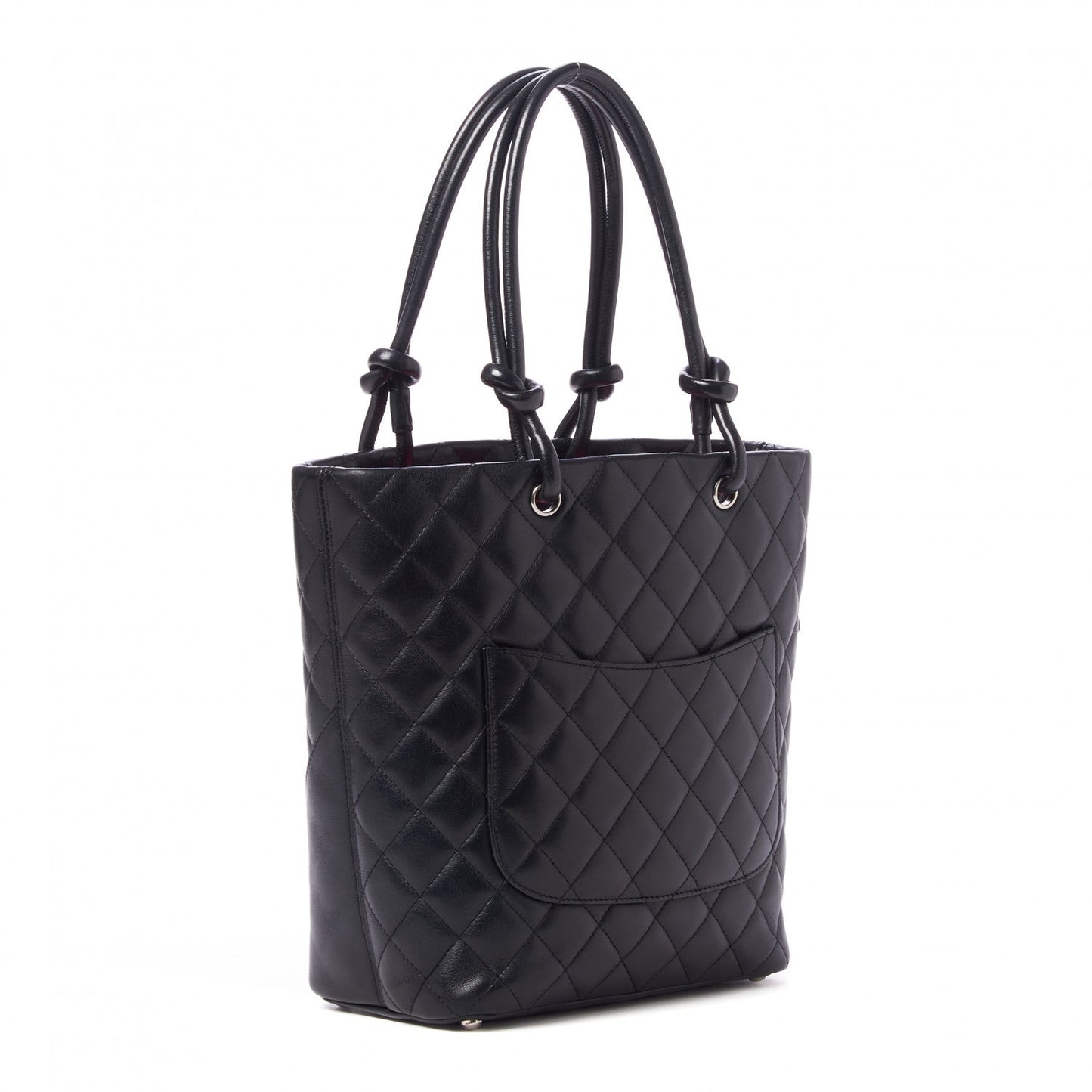 Chanel Calfskin Quilted Medium Cambon Tote Black