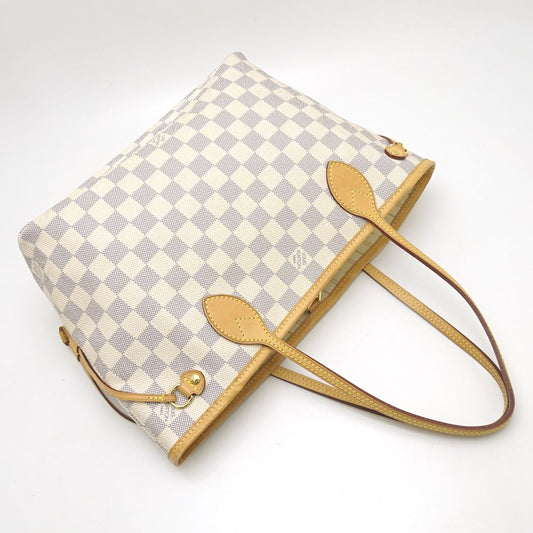 Louis Vuitton Damier Azur Neverfull PM Tote Bag